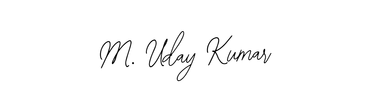 Similarly Bearetta-2O07w is the best handwritten signature design. Signature creator online .You can use it as an online autograph creator for name M. Uday Kumar. M. Uday Kumar signature style 12 images and pictures png