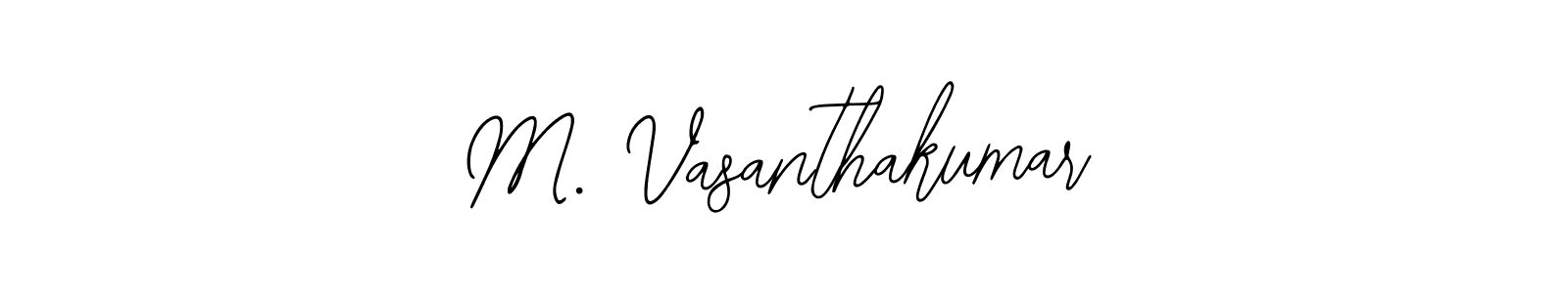 How to Draw M. Vasanthakumar signature style? Bearetta-2O07w is a latest design signature styles for name M. Vasanthakumar. M. Vasanthakumar signature style 12 images and pictures png