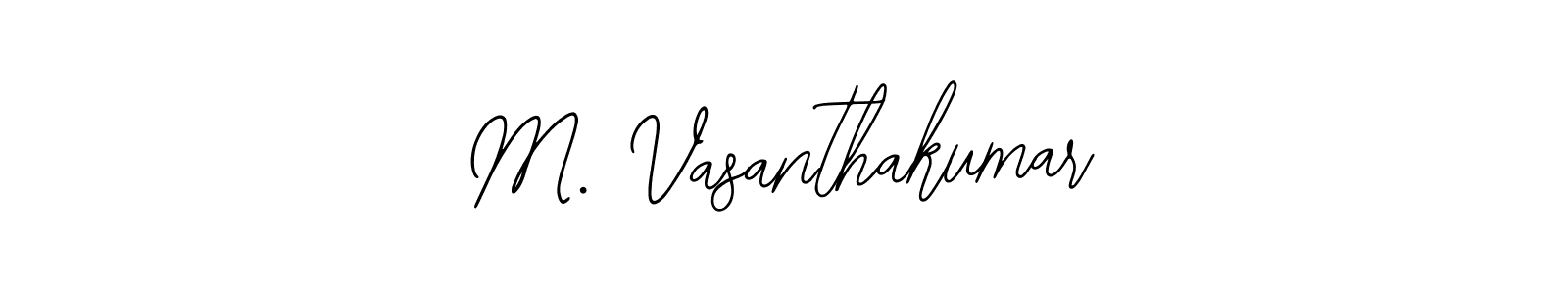 How to Draw M. Vasanthakumar signature style? Bearetta-2O07w is a latest design signature styles for name M. Vasanthakumar. M. Vasanthakumar signature style 12 images and pictures png