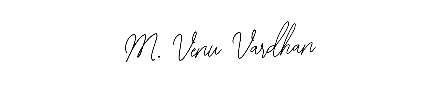 Use a signature maker to create a handwritten signature online. With this signature software, you can design (Bearetta-2O07w) your own signature for name M. Venu Vardhan. M. Venu Vardhan signature style 12 images and pictures png