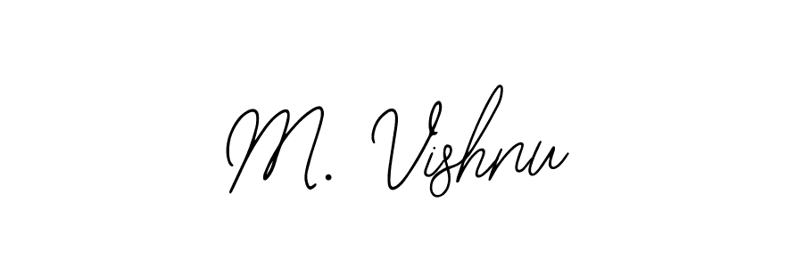 Use a signature maker to create a handwritten signature online. With this signature software, you can design (Bearetta-2O07w) your own signature for name M. Vishnu. M. Vishnu signature style 12 images and pictures png