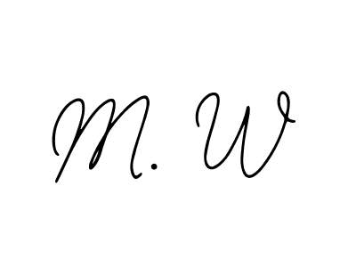 How to make M. W signature? Bearetta-2O07w is a professional autograph style. Create handwritten signature for M. W name. M. W signature style 12 images and pictures png