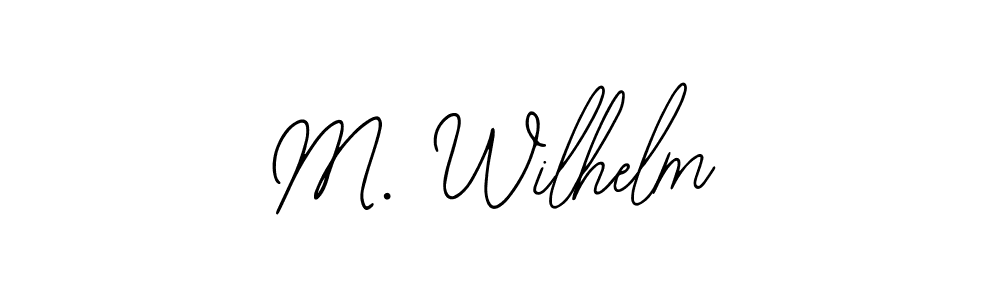 How to make M. Wilhelm signature? Bearetta-2O07w is a professional autograph style. Create handwritten signature for M. Wilhelm name. M. Wilhelm signature style 12 images and pictures png