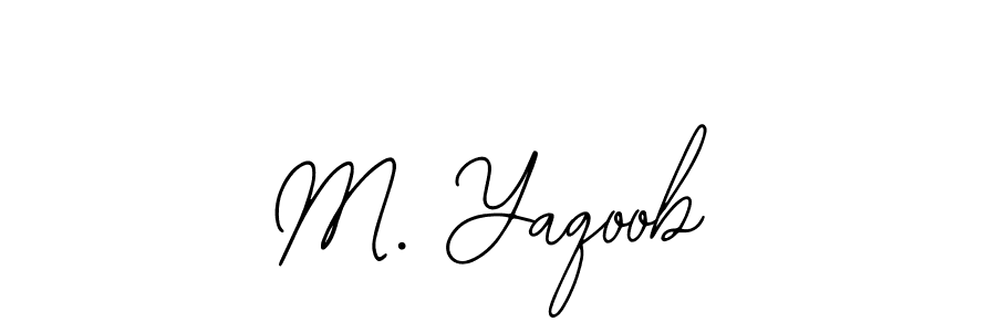 if you are searching for the best signature style for your name M. Yaqoob. so please give up your signature search. here we have designed multiple signature styles  using Bearetta-2O07w. M. Yaqoob signature style 12 images and pictures png