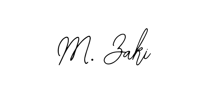 Also we have M. Zaki name is the best signature style. Create professional handwritten signature collection using Bearetta-2O07w autograph style. M. Zaki signature style 12 images and pictures png