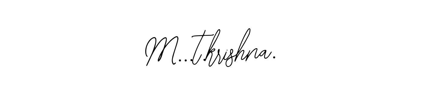 Best and Professional Signature Style for M...t.krishna.. Bearetta-2O07w Best Signature Style Collection. M...t.krishna. signature style 12 images and pictures png