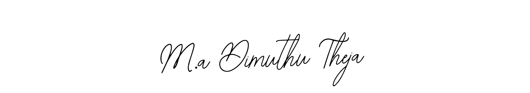 Also You can easily find your signature by using the search form. We will create M.a Dimuthu Theja name handwritten signature images for you free of cost using Bearetta-2O07w sign style. M.a Dimuthu Theja signature style 12 images and pictures png