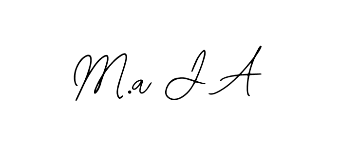 M.a J A stylish signature style. Best Handwritten Sign (Bearetta-2O07w) for my name. Handwritten Signature Collection Ideas for my name M.a J A. M.a J A signature style 12 images and pictures png
