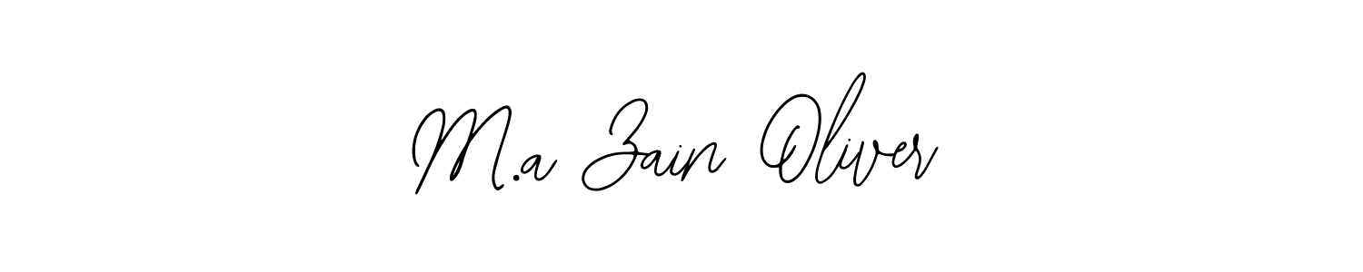 How to make M.a Zain Oliver signature? Bearetta-2O07w is a professional autograph style. Create handwritten signature for M.a Zain Oliver name. M.a Zain Oliver signature style 12 images and pictures png