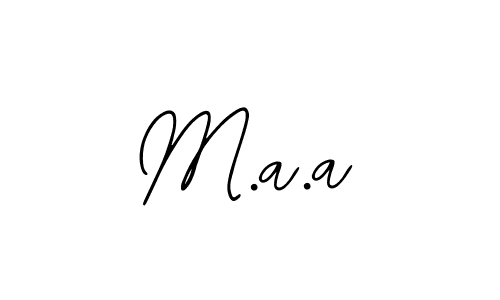 You should practise on your own different ways (Bearetta-2O07w) to write your name (M.a.a) in signature. don't let someone else do it for you. M.a.a signature style 12 images and pictures png