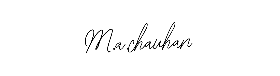 Make a beautiful signature design for name M.a.chauhan. With this signature (Bearetta-2O07w) style, you can create a handwritten signature for free. M.a.chauhan signature style 12 images and pictures png