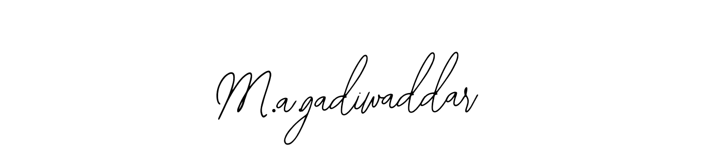 if you are searching for the best signature style for your name M.a.gadiwaddar. so please give up your signature search. here we have designed multiple signature styles  using Bearetta-2O07w. M.a.gadiwaddar signature style 12 images and pictures png