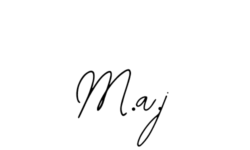 Make a beautiful signature design for name M.a.j. With this signature (Bearetta-2O07w) style, you can create a handwritten signature for free. M.a.j signature style 12 images and pictures png