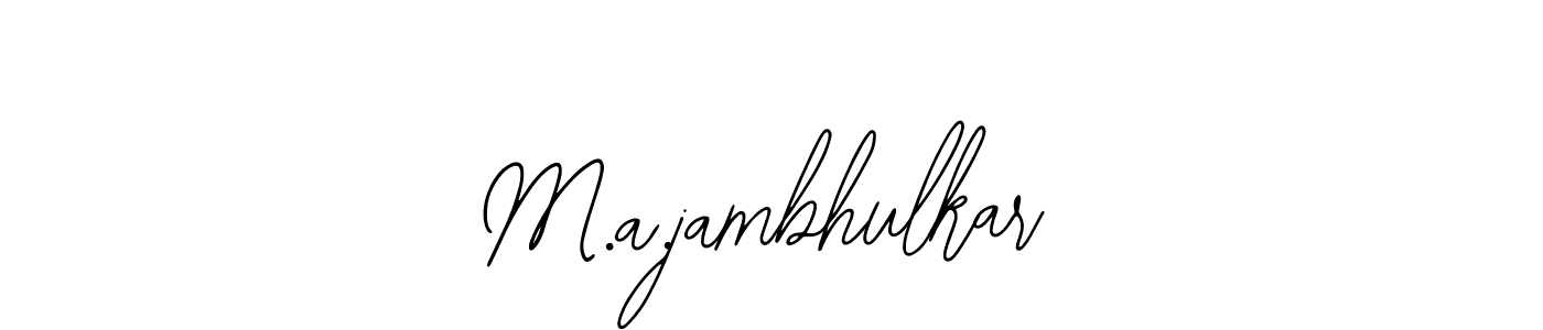 You can use this online signature creator to create a handwritten signature for the name M.a.jambhulkar. This is the best online autograph maker. M.a.jambhulkar signature style 12 images and pictures png