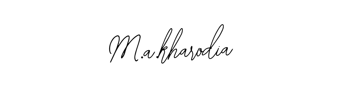 Check out images of Autograph of M.a.kharodia name. Actor M.a.kharodia Signature Style. Bearetta-2O07w is a professional sign style online. M.a.kharodia signature style 12 images and pictures png