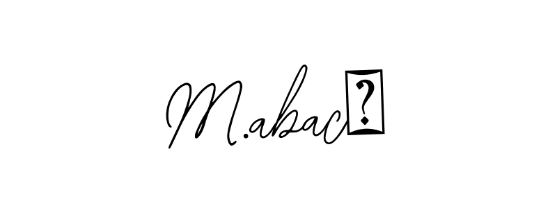 Make a beautiful signature design for name M.abacı. With this signature (Bearetta-2O07w) style, you can create a handwritten signature for free. M.abacı signature style 12 images and pictures png