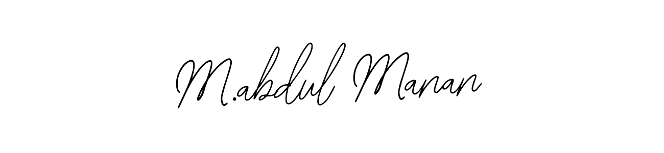 How to make M.abdul Manan signature? Bearetta-2O07w is a professional autograph style. Create handwritten signature for M.abdul Manan name. M.abdul Manan signature style 12 images and pictures png