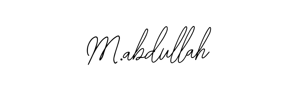You should practise on your own different ways (Bearetta-2O07w) to write your name (M.abdullah) in signature. don't let someone else do it for you. M.abdullah signature style 12 images and pictures png