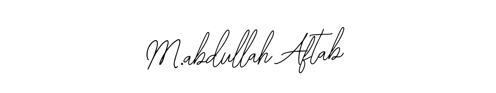 M.abdullah Aftab stylish signature style. Best Handwritten Sign (Bearetta-2O07w) for my name. Handwritten Signature Collection Ideas for my name M.abdullah Aftab. M.abdullah Aftab signature style 12 images and pictures png