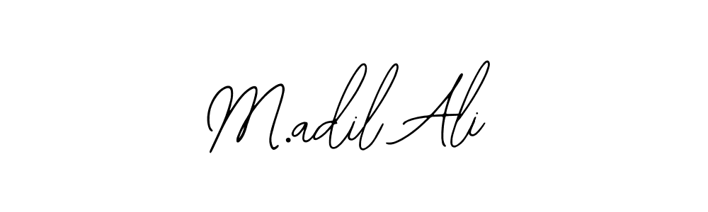 You should practise on your own different ways (Bearetta-2O07w) to write your name (M.adil Ali) in signature. don't let someone else do it for you. M.adil Ali signature style 12 images and pictures png