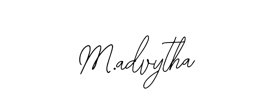 Use a signature maker to create a handwritten signature online. With this signature software, you can design (Bearetta-2O07w) your own signature for name M.advytha. M.advytha signature style 12 images and pictures png