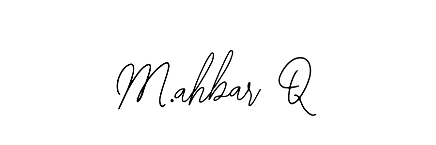 Similarly Bearetta-2O07w is the best handwritten signature design. Signature creator online .You can use it as an online autograph creator for name M.ahbar Q. M.ahbar Q signature style 12 images and pictures png