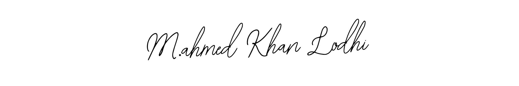 The best way (Bearetta-2O07w) to make a short signature is to pick only two or three words in your name. The name M.ahmed Khan Lodhi include a total of six letters. For converting this name. M.ahmed Khan Lodhi signature style 12 images and pictures png