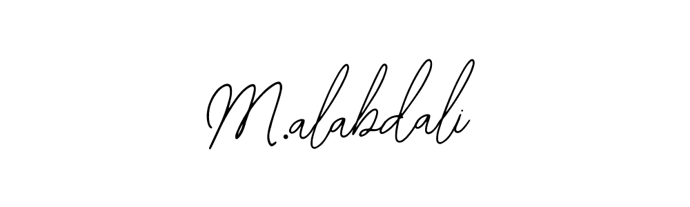 Create a beautiful signature design for name M.alabdali. With this signature (Bearetta-2O07w) fonts, you can make a handwritten signature for free. M.alabdali signature style 12 images and pictures png