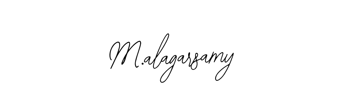 How to make M.alagarsamy signature? Bearetta-2O07w is a professional autograph style. Create handwritten signature for M.alagarsamy name. M.alagarsamy signature style 12 images and pictures png