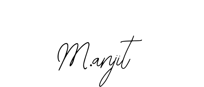 M.anjit stylish signature style. Best Handwritten Sign (Bearetta-2O07w) for my name. Handwritten Signature Collection Ideas for my name M.anjit. M.anjit signature style 12 images and pictures png