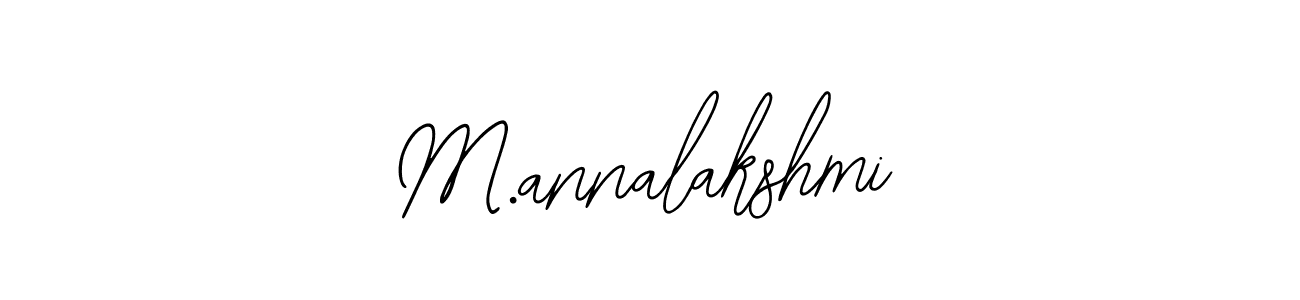 How to make M.annalakshmi name signature. Use Bearetta-2O07w style for creating short signs online. This is the latest handwritten sign. M.annalakshmi signature style 12 images and pictures png