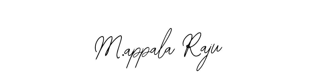 Use a signature maker to create a handwritten signature online. With this signature software, you can design (Bearetta-2O07w) your own signature for name M.appala Raju. M.appala Raju signature style 12 images and pictures png