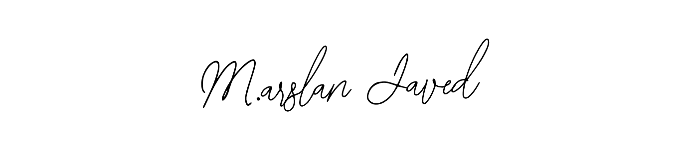 You should practise on your own different ways (Bearetta-2O07w) to write your name (M.arslan Javed) in signature. don't let someone else do it for you. M.arslan Javed signature style 12 images and pictures png