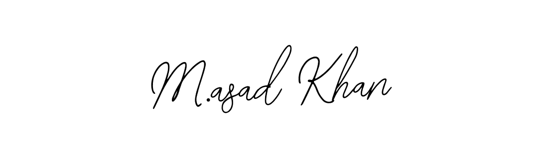 M.asad Khan stylish signature style. Best Handwritten Sign (Bearetta-2O07w) for my name. Handwritten Signature Collection Ideas for my name M.asad Khan. M.asad Khan signature style 12 images and pictures png