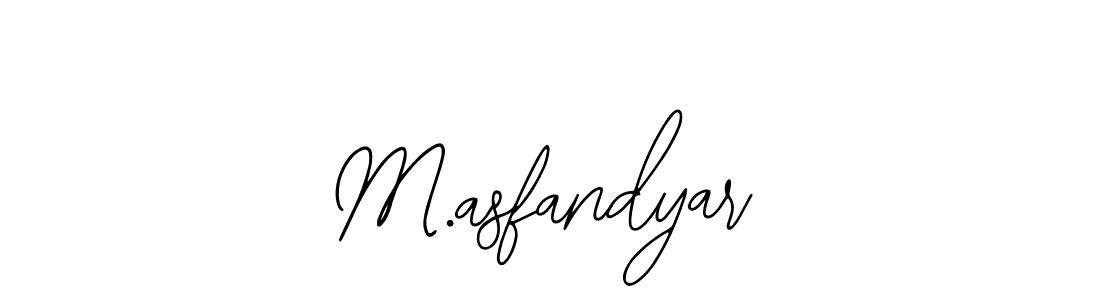 How to make M.asfandyar signature? Bearetta-2O07w is a professional autograph style. Create handwritten signature for M.asfandyar name. M.asfandyar signature style 12 images and pictures png