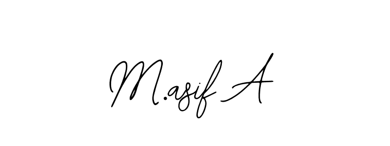 The best way (Bearetta-2O07w) to make a short signature is to pick only two or three words in your name. The name M.asif A include a total of six letters. For converting this name. M.asif A signature style 12 images and pictures png