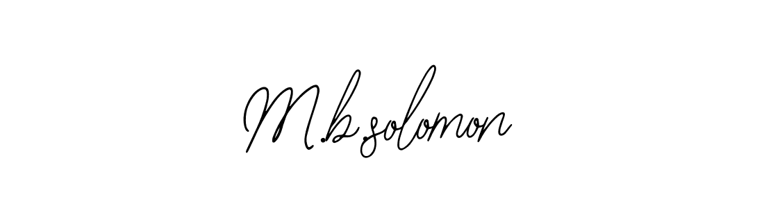 Create a beautiful signature design for name M.b.solomon. With this signature (Bearetta-2O07w) fonts, you can make a handwritten signature for free. M.b.solomon signature style 12 images and pictures png