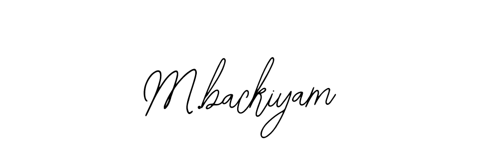 Make a beautiful signature design for name M.backiyam. Use this online signature maker to create a handwritten signature for free. M.backiyam signature style 12 images and pictures png