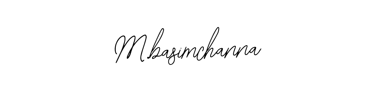 Design your own signature with our free online signature maker. With this signature software, you can create a handwritten (Bearetta-2O07w) signature for name M.basimchanna. M.basimchanna signature style 12 images and pictures png