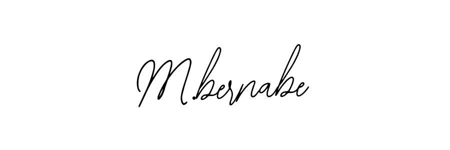 Make a beautiful signature design for name M.bernabe. With this signature (Bearetta-2O07w) style, you can create a handwritten signature for free. M.bernabe signature style 12 images and pictures png