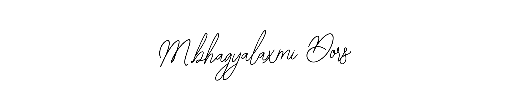 How to make M.bhagyalaxmi Dors name signature. Use Bearetta-2O07w style for creating short signs online. This is the latest handwritten sign. M.bhagyalaxmi Dors signature style 12 images and pictures png