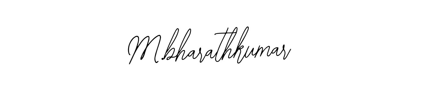 Similarly Bearetta-2O07w is the best handwritten signature design. Signature creator online .You can use it as an online autograph creator for name M.bharathkumar. M.bharathkumar signature style 12 images and pictures png
