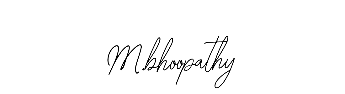 Also You can easily find your signature by using the search form. We will create M.bhoopathy name handwritten signature images for you free of cost using Bearetta-2O07w sign style. M.bhoopathy signature style 12 images and pictures png