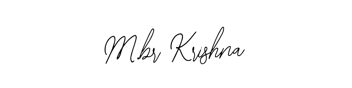 The best way (Bearetta-2O07w) to make a short signature is to pick only two or three words in your name. The name M.br Krishna include a total of six letters. For converting this name. M.br Krishna signature style 12 images and pictures png