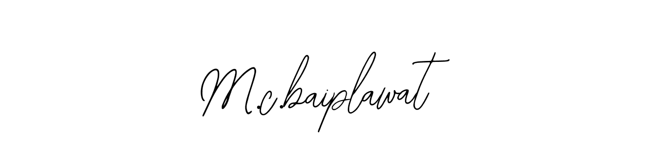 How to make M.c.baiplawat signature? Bearetta-2O07w is a professional autograph style. Create handwritten signature for M.c.baiplawat name. M.c.baiplawat signature style 12 images and pictures png