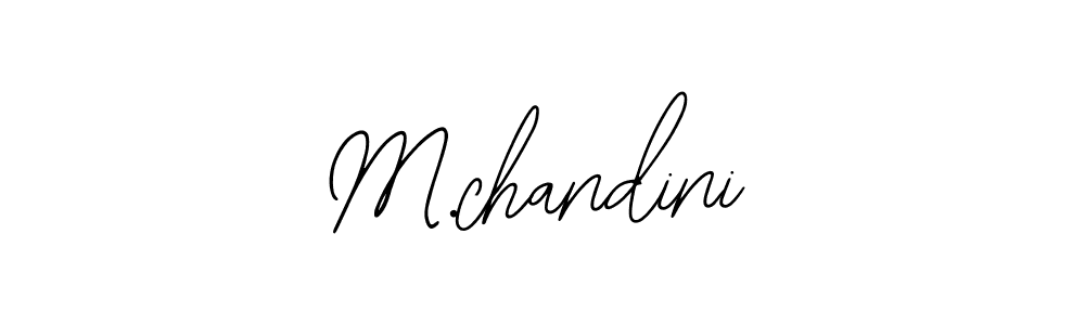 M.chandini stylish signature style. Best Handwritten Sign (Bearetta-2O07w) for my name. Handwritten Signature Collection Ideas for my name M.chandini. M.chandini signature style 12 images and pictures png