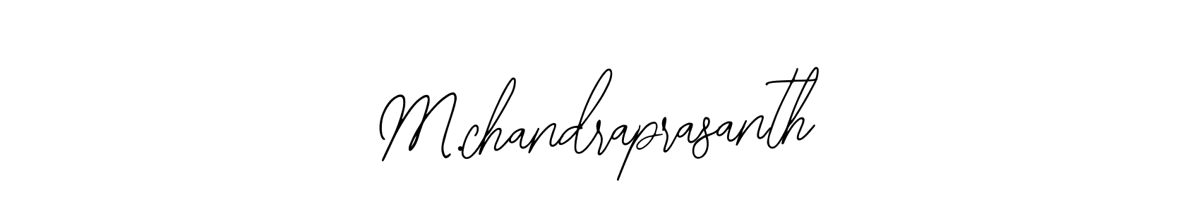 How to Draw M.chandraprasanth signature style? Bearetta-2O07w is a latest design signature styles for name M.chandraprasanth. M.chandraprasanth signature style 12 images and pictures png