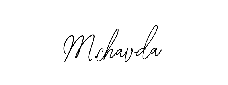 Also You can easily find your signature by using the search form. We will create M.chavda name handwritten signature images for you free of cost using Bearetta-2O07w sign style. M.chavda signature style 12 images and pictures png