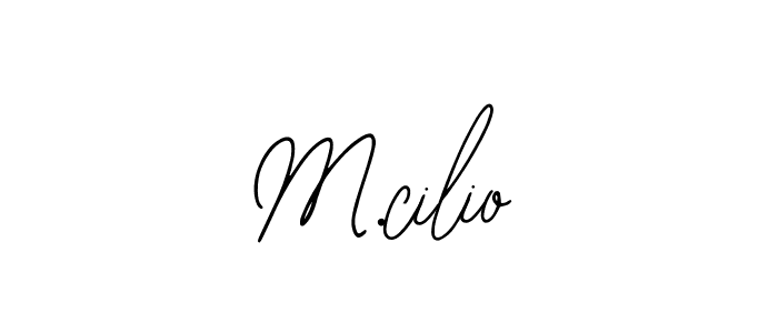 Also we have M.cilio name is the best signature style. Create professional handwritten signature collection using Bearetta-2O07w autograph style. M.cilio signature style 12 images and pictures png