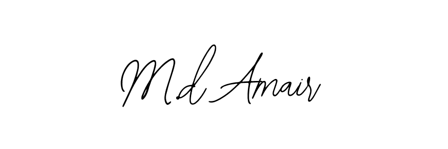 Make a beautiful signature design for name M.d Amair. With this signature (Bearetta-2O07w) style, you can create a handwritten signature for free. M.d Amair signature style 12 images and pictures png